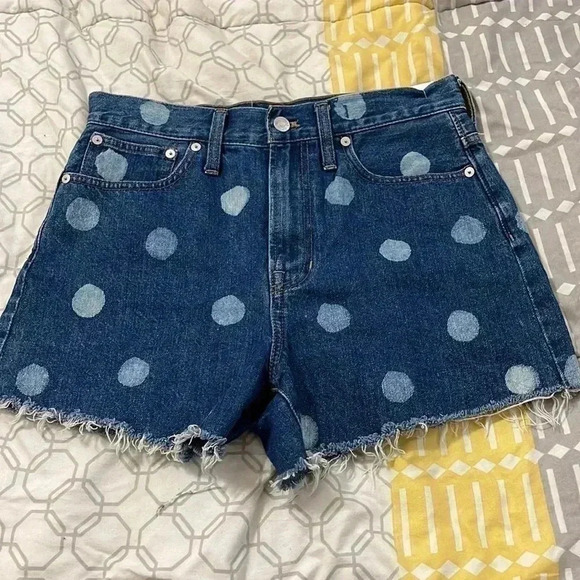 Madewell Polka Dot The Perfect Jean Short - Picture 3 of 9
